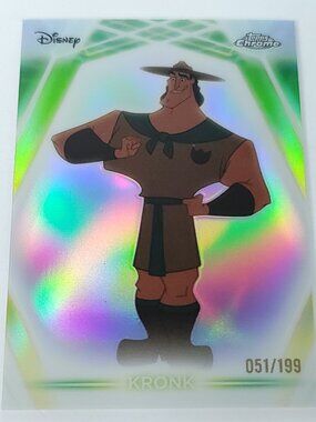 Kronk Topps 2026 Disney Neon Holo Chrome Refractor Limited 051/199